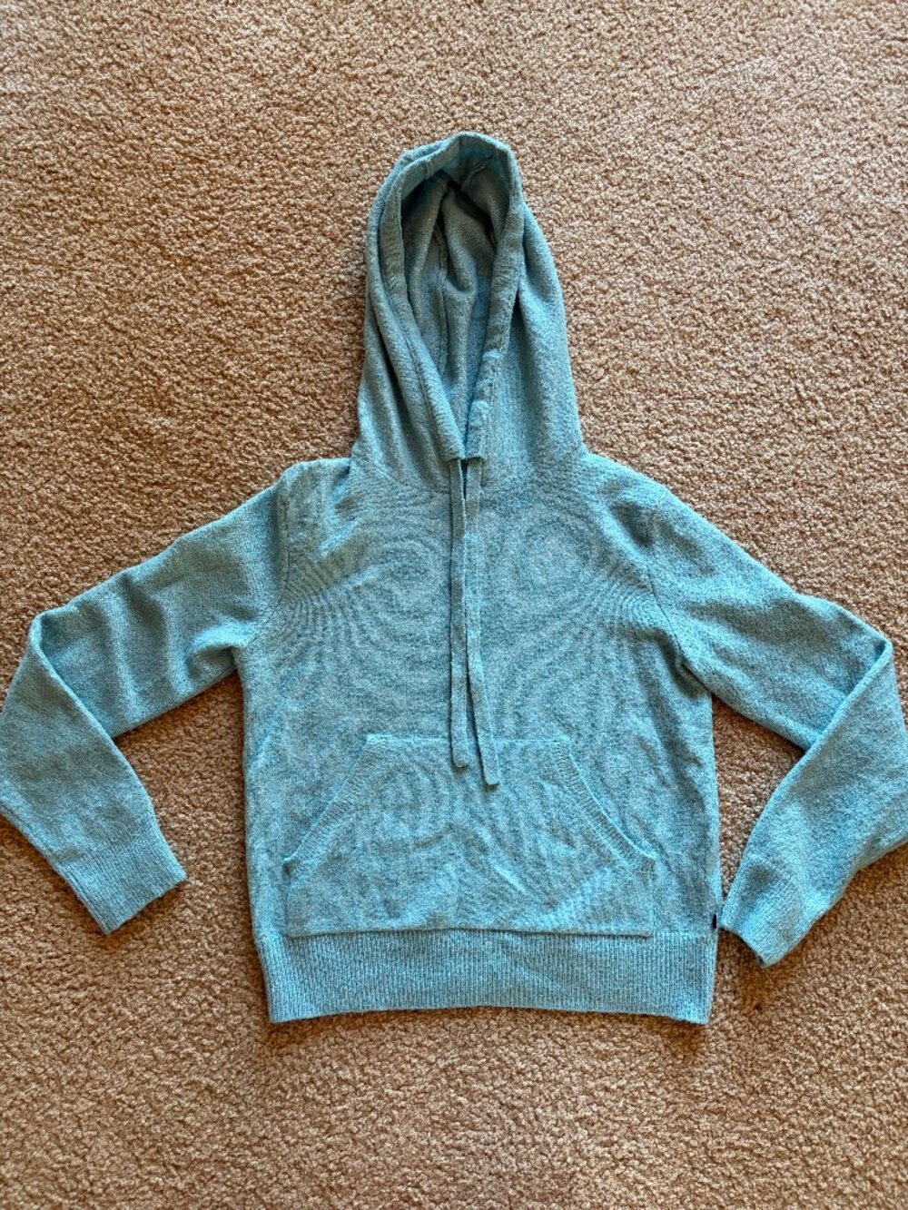 Tommy Hilfiger teal pullover hoody with sparkly highlights size XS